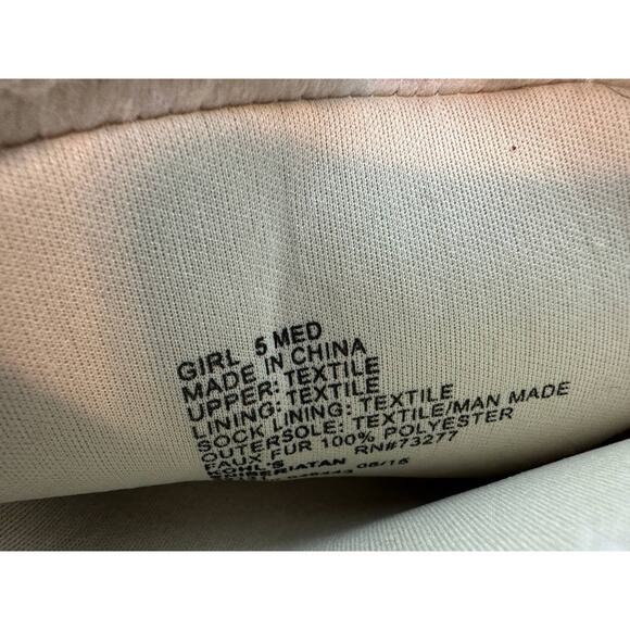 Sonoma Lifestyle Girls 5 Medium Brown Winter Boots with Bows - Picture 7 of 11